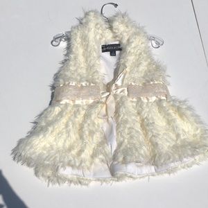 Isabella and Chloe Girl Furry Vest